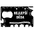Albi Multinářadí do peněženky Nejlepší děda 8,5 cm × 5,3 cm × 0,2 cm