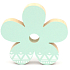 Nekupto Home Decor Drewniana dekoracja kwiatek zielony 11 cm
