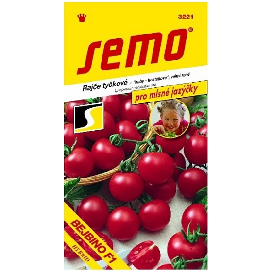 Semo Rajče tyčkové baby koktejlové velmi rané Bejbino F1 hybrid