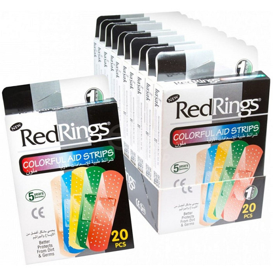 RedRings Colorful Aid Strips náplast barevná 20 kusů