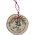 Bohemia Gifts Ručně vyráběná vánoční ozdoba dřevěná Štědrý večer 6 cm