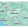 Charm Srebrna 925 Węgierska flaga - huśtająca się mapa, zawieszka na bransoletkę podróżniczą
