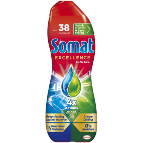 Somat Excellence Duo gel do myčky na mytí nádobí 38 dávek 684 ml Somat Excellence Duo gel do myčky na mytí nádobí 38 dávek 684 ml