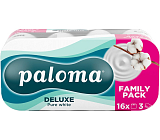 Paloma 3-warstwowy papier toaletowy Pure White, 16 rolek