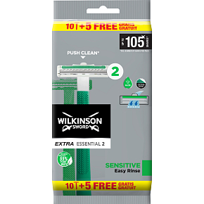 Wilkinson Sword Extra2 Sensitive Jednorázowe maszynki do golenia 10+5 sztuk