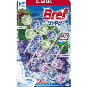 Bref Power Aktiv Sosna i Lawenda WC blok, 4 x 50 g