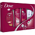 Dove Pro Age sprchový gel 250 ml + šampon 250 ml + tělové mléko 250 ml + náušnice, kosmetická sada