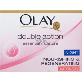 Olay Double Action Night Cream noční krém 50 ml pro normální až suchou pleť Olay Double Action Night Cream noční krém 50 ml pro normální až suchou pleť