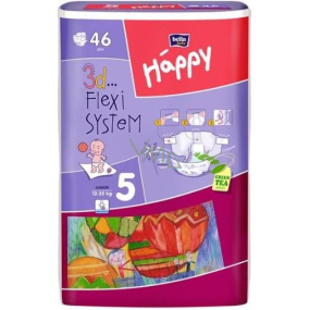 Bella Happy 5 Junior 12-25 kg plenkové kalhotky 46 kusů