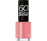 Rimmel London 60 Seconds Super Shine Nail Polish lak na nehty 405 Różowy Libertyn 8 ml