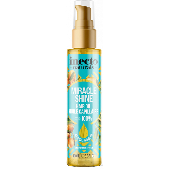 Inecto Naturals Miracle Shine Argan vlasový olej s čistým arganovým olejem 100 ml