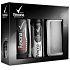 Rexona Men Invisible Black + White antiperspirant sprej pro muže 150 ml + Turbo sprchový gel na tělo a vlasy 250 ml + pouzdro na mobil, dárková sada