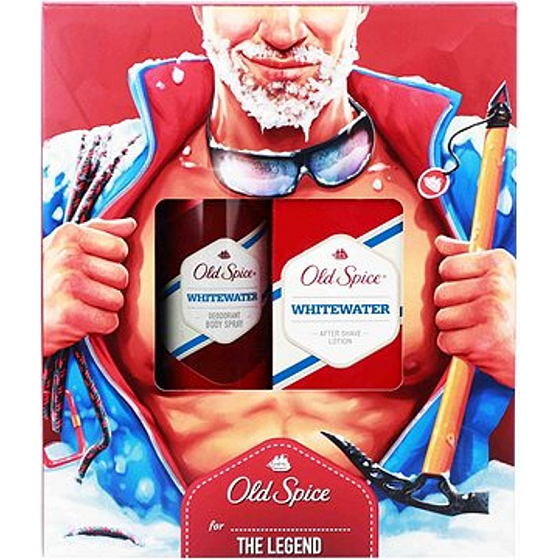 Old Spice White Water deodorant sprej 150 ml + voda po holení 100 ml, kosmetická sada