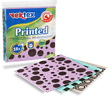 Vektex gąbkowe ściereczki Printed 3 szt