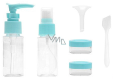 Zestaw podróżnych pojemników w plastikowym opakowaniu 3 x 50 ml