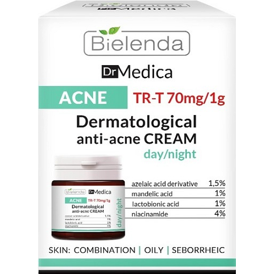 Bielenda Dr. Medica Acne dermatologický pleťový krém proti akné denní/noční 50 ml