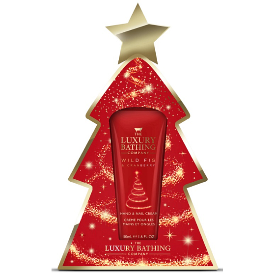 Grace Cole Wild Fig & Cranberry krém na ruce a nehty 50 ml + zlatý pilník na nehty, kosmetická sada pro ženy