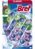 Bref Power Aktiv Pine & Lavender twardy blok do WC, 4× 50 g