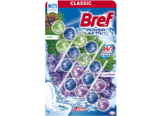Bref Power Aktiv Pine & Lavender twardy blok do WC, 4× 50 g