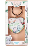 Me To You Kluczowa zawieszka metalowe serduszko Home 8,5 cm
