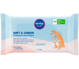 Nivea Baby Soft & Cream nawilżane chusteczki oczyszczające 57 sztuk