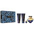 Versace Dylan Blue pour Femme woda perfumowana 100 ml + mleczko do ciała 100 ml + żel pod prysznic 100 ml + woda perfumowana 5 ml miniatura, zestaw prezentowy dla kobiet