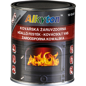 Dupli-Color Alkyton farba ognioodporna do 750 °C, kowalska czarna, 250 ml