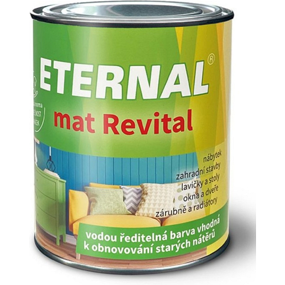 Eternal mat Revital kolor do odnawiania starych powłok, RAL 6018 Zielono-żółty 0,7 kg
