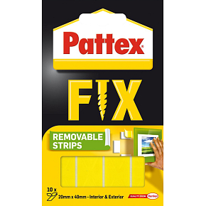 Pattex Fix taśmy samoprzylepne, 20×40 mm, nośność do 2 kg, 10 sztuk