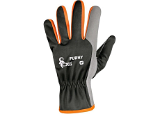 Furny rękawice robocze kombinowane, rozmiar 10, 1 para