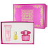 Versace Bright Crystal Absolu parfémovaná voda pro ženy 90 ml + tělové mléko 100 ml + přívěšek na klíč, dárková sada