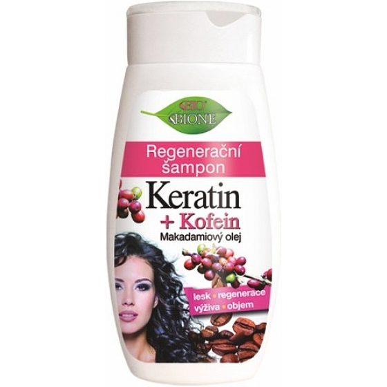 Bione Cosmetics Keratin & Kofein regenerujący szampon do wszystkich typów włosów 250 ml