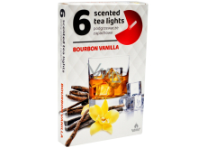 Tea Lights Bourbon i wanilia pachnące świeczki zapachowe 6 sztuk