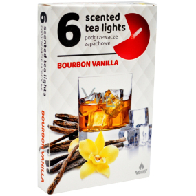 Tea Lights Bourbon i wanilia pachnące świeczki zapachowe 6 sztuk
