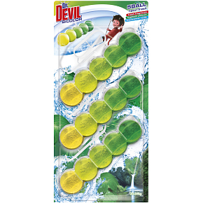 Dr. Devil WC Bicolor 5ball natur fresh zawieszony blok WC, 3× 35 g