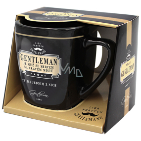 Nekupto Liga Pravých Gentlemanů hrnek v krabičce, Gentleman je muž se srdcem na pravém místě. Ty jsi jedním z nic 200 ml