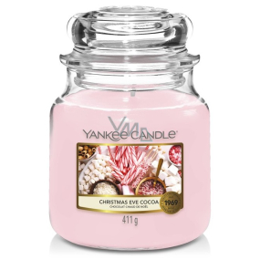 Yankee Candle Christmas Eve Cocoa - Świąteczne kakao zapachowa świeca Classic średnie szkło 411 g