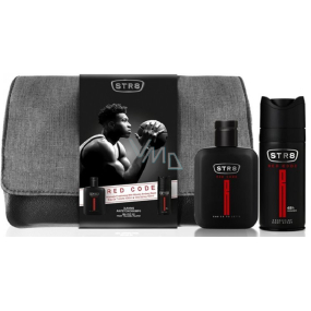 Str8 Red Code toaletní voda pro muže 50 ml + deodorant sprej pro muže 150 ml + etue, dárková sada pro muže