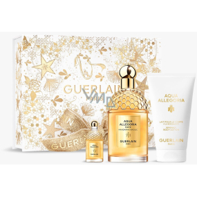 Guerlain Aqua Allegoria Mandarine Basilic Forte parfémovaná voda 125 ml + tělové mléko 75 ml + parfémovaná voda 7,5 ml miniatura, dárková sada pro ženy
