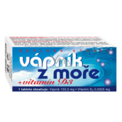 Naturvita Wapń morski + Witamina D3 suplement diety utrzymuje normalny stan kości i zębów 60 tabletek