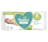 Pampers Sensitive wilgotne chusteczki dla dzieci 52 sztuki