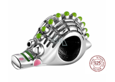 Charm Srebrny 925 Aligator, koralik na bransoletkę zwierzę