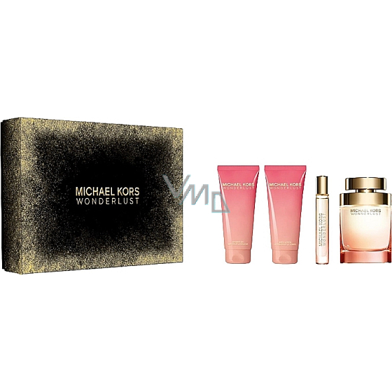 Michael Kors Wonderlust woda perfumowana dla kobiet 100 ml + mleczko do ciała 100 ml + woda perfumowana 10 ml, zestaw prezentowy dla kobiet