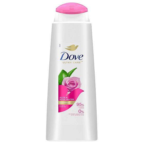 Dove Aloe Vera & Rose Water 2w1 nawilżający szampon do włosów 400 ml