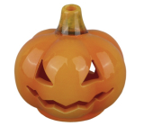 Świeca ceramiczna dynia Halloween 8,5 x 8 cm