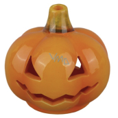 Świeca ceramiczna dynia Halloween 8,5 x 8 cm