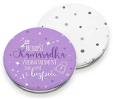 Niekupione Kieszonkowe Lusterko Najlepsza Przyjaciółka - wszystkie tajemnice są u niej bezpieczne 7,2 cm