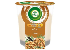 Air Wick Vanilla Cookie - Vanilkové cukroví vonná svíčka ve skle 220 g
