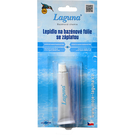Laguna lepidlo na folii se záplatou