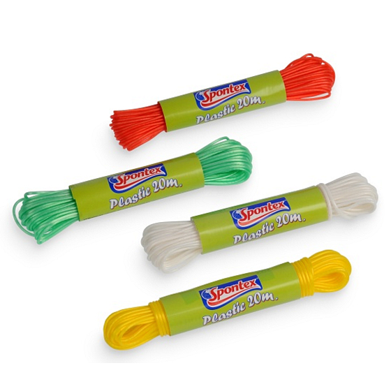 Spontex Plastic šňůra na prádlo 20 m různé barvy